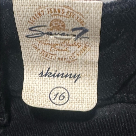 Seven7 Jeans Women’s Black Corduroy Pants Size 16 Nwt - Picture 4 of 7